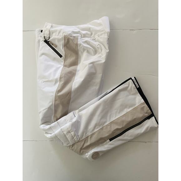 Lole Snow Ski Pants Women XL White Quilted Knee Zip Hand Pockets Snowboarding - Picture 16 of 16